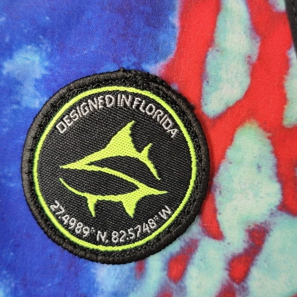 Loco Skailz Multi Color Performance Fishing Active Romper Shorts Sz M NEW - Picture 8 of 11